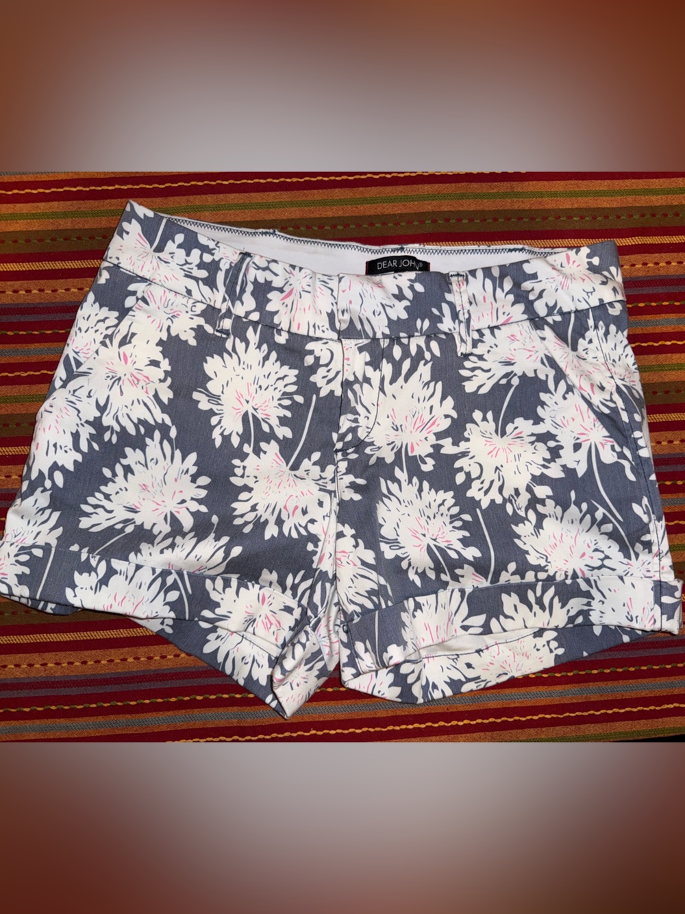 dear john cotton flower / plant themed shorts!